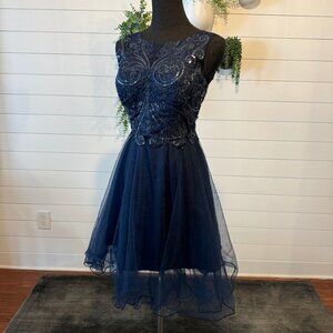 JJ’S HOUSE Navy Blue Formal Dress